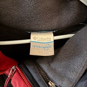 Columbia Interchange Jacket - Red and Gray